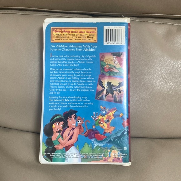 The Return of Jafar 1994 VHS Video Cassette - Picture 2 of 3